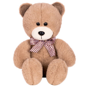 FANCY Peluche Petit Ours Brun 30 сm, Nounours pour Enfants et Adultes, Ours Brun Peluche pour Bébé 0+ - Cadeau Naissance Fille e