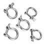5pcs 5mm Acier INOX Grade Dee Bow Manille Boucle Bateau Marine Marine Ombre Voil