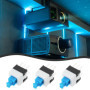 OTOTEC Lot de 20 Interrupteurs à Bouton-poussoir Tactiles 7x7 Mm Autobloquants Micro-interrupteurs à 6 Broches DPDT Mini-interru
