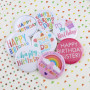 EMSea 8pcs Joyeux Badges Anniversaire Différents Styles Anniversaire Thème Personnalisé Bouton Rond en Métal Pins Articles de Fê