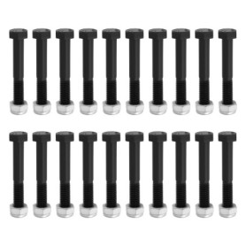 EMSea 20Pcs Boulons de Cisaillement d'arbre de Prise de Force M8x55 Mm Rechange avec écrous de Blocage Nyloc M8 Compatible avec 