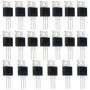 VGOL 20PCS Transistors NPN MJE3055T TO-220 10A 60V 75 W 29 x 9,7mm pour Commutation de Puissance Et Amplificateurs à Usage Génér