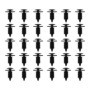 VGOL 30 Lot Clips Poussée pour Sapin Voiture Pièce Rechange Diamètre La Tige 9mm Longueur Totale 25mm Largeur 18,5mm Rivets Plas
