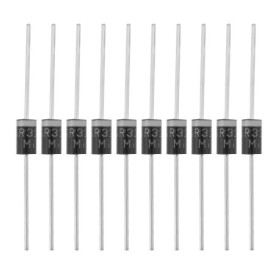VGOL Lot de 50 Diodes de Redressement à Barrière Schottky SR3200 (S3200) DO-201 200 V 3 A 57,4 X 4,9mm Diode de Redressement à H