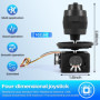 FutureHight Potentiomètre Joystick 4 axes - Commande par touche pour potentiomètre à bascule étanche -D400X-R4 10K 4D