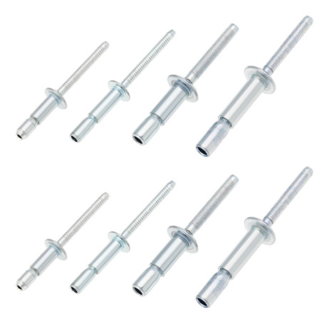 eMagTech 40 Pièces Rivets Structurels à Tête Dôme Verrouillage Interne Plage Poignée 1,5 Mm à 16,0 Mm Boulon Fixation Rivets pou