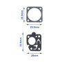 ECSiNG 2 Kits de Réparation de Joint de Diaphragme de Carburateur Compatible avec Kawasaki TG18 TG20 TG24 TG28 TF22 33,6 X 28 Mm