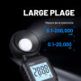 Mcbazel Digital Luxmètre Numérique, Mesure des Lumières avec 0.1-200,000 Lux, Posemètre Numérique Portable Ambiante Portée Jusqu