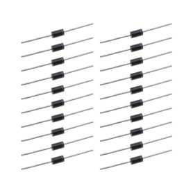 ECSiNG 20x Diode de Redressement SR5100 5A 100V Diode de Panneau Solaire à Faible Fuite Inverse Haute Efficacité pour Télévision