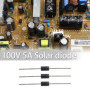 ECSiNG 20x Diode de Redressement SR5100 5A 100V Diode de Panneau Solaire à Faible Fuite Inverse Haute Efficacité pour Télévision