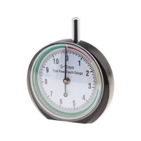 ECSiNG Jauge de Profondeur Bande Roulement de Pneu Type Cadran Professionnel Gamme d'outils de Mesure Portable 0-11mm pour Voitu