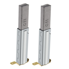 ECSiNG 2 Paires (4pcs) Balais de Charbon Remplacement Compatible avec 30/60/70/80/90L Aspirateurs Industriels 11x6x29mm Accessoi