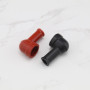 ECSiNG Lot de 10 coques isolantes en caoutchouc pour bornes de batterie - 14 mm x 8 mm - Noir et rouge
