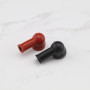 ECSiNG Lot de 10 coques isolantes en caoutchouc pour bornes de batterie - 14 mm x 8 mm - Noir et rouge