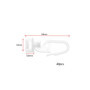LT Easiyl 40Pcs Crochets de Rideau en Plastique Blanc 34mm - Compatible avec Swift pour Camping-Car et Caravane - Rail Glider Cr
