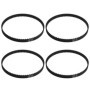 SG Store Lot de 4 courroies dentées de rechange 150XL037 en caoutchouc 75 dents noires pour machines à poncer machines d'emballa