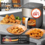 KitchenBoss Papier Cuisson Air Fryer 100 Pièces: Papier Sulfurisé pour Airfryer Carré 20 x 24 cm,Jetable Antiadhésive Papier Cui