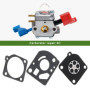 Briny River 2 Ensembles Kit de Réparation de Diaphragme de Carburateur Compatible avec Zama RB-47 C1Q-E3 C1Q-E4 C1Q-E6A C1Q-W11 