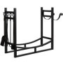 Amagabeli Porte Bûches de Cheminée avec 4 Outils 90cmx78cmx33cm range bûches pour intérieur et extérieur robuste support de supp