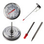 Thermometer World Thermomètre pour huile de friture en acier inoxydable avec clip 150 mm