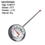 Thermomètre à compost - Thermomètre à cadran en acier inoxydable pour compostage maison et jardin - Diamètre 50 mm - Cadran C & 