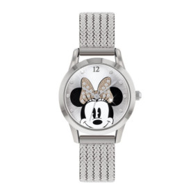 Disney Femme Analogique Classique Quartz Montre avec Bracelet en Acier Inoxydable MN8008