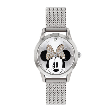 Disney Femme Analogique Classique Quartz Montre avec Bracelet en Acier Inoxydable MN8008