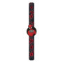 Spiderman SPD7020ARG Montre Slap Band, noir/rouge, Moderne
