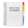 Pukka Pad B5 White Project Book with 10 Dividers