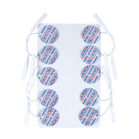 TensCare - E-CM25-FR - Set de 30 Électrodes Circulaire Supérieure Diamètre 25 mm Tens/Ems