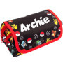 Pokémon - Trousse à crayons personnalisée pour enfants - Rouge et durable, Rouge