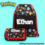 Pokémon - Trousse à crayons personnalisée pour enfants - Rouge et durable, Rouge