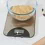 Salter Balance électronique en acier inoxydable– Balance de cuisine, écran LCD, mesure les liquides, capacité maximale de 5 kg/1