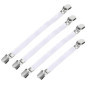 TRIXES Lot de 4 Sangles de Planche à Repasser, Tailles Moyennes et Grande, Blanc