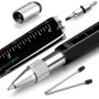 Stylo multi-outils noir, cadeaux pour hommes, cadeaux pour papa, cadeaux de Noël, cadeaux amusants, cadeaux fantaisie pour grand
