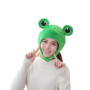 TRIXES Chapeau Grenouille avec Grands Yeux Fantaisie - Costume Fantaisie - Bandeau Crochet et Boucle en Peluche - Accessoires de