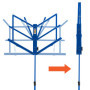 Mad About MA-MS04 Stand de musique pliable - Support de partitions portable et facile à plier avec sac de transport - Bleu