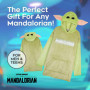 Disney The Mandalorian Sweats à Capuche Homme Baby Yoda, Pull Plaid Oversize en Polaire (Vert)