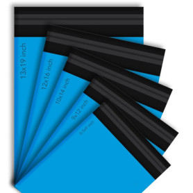 PACKY Lot de 50 sacs postaux bleu layette | 5 tailles S à L