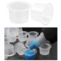 Dokeno Lot de 100 Gobelets Jetables pour Encre de Tatouage, Petites Tasse de Pigment, Coupes Encres en Silicone, Tattoo Ink Caps