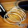 Adagio Pro Lot de 2 jeux de cordes légères pour guitare acoustique Calibre 11-50 Bronze phosphoreux Convient également comme cor