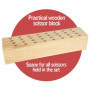 Westcott 112TidyC 00 Lot de 32 Bloc à ciseaux en bois 13 cm