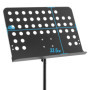 TIGER MUS7-BK Pupitre pour musique d'orchestre, pupitre pour partitions entièrement réglable - Noir