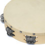 Tiger TAM98-10 Tambourin avec Peau naturel - 10" - Double Rang