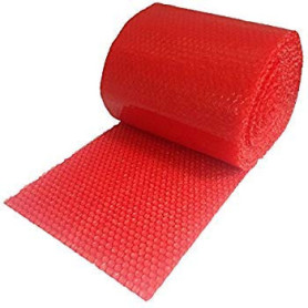 Emballage diamant 1 rouleau – Rouleau de papier bulle antistatique rouge Taille : largeur : 750 mm x 100 m. Idéal pour fournir u