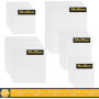 Artme Panneaux en toile/Panneaux 20pk - 15x20,20x20,30x30,24x30,30x40cm Tailles assorties / 280GSM / 100% Coton/Blank/Triple app