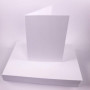 Lot de 50 feuilles de papier cartonné blanc brillant A4 180 g/m²