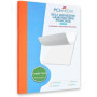 PCL Media ltd® Lot de 25 pochettes de plastification auto-adhésives format carte de crédit, pochette de plastification à froid, 