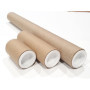 ShieldUp Lot de 3 tubes postaux en carton solide Diamètre 25 mm 330 mm, 100 mm et 50 mm de long