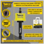 SabreCut HSM025 Kit de scie cloche haute performance pour tôle d'acier à paroi mince 25 mm avec corps en acier et mandrin en cob